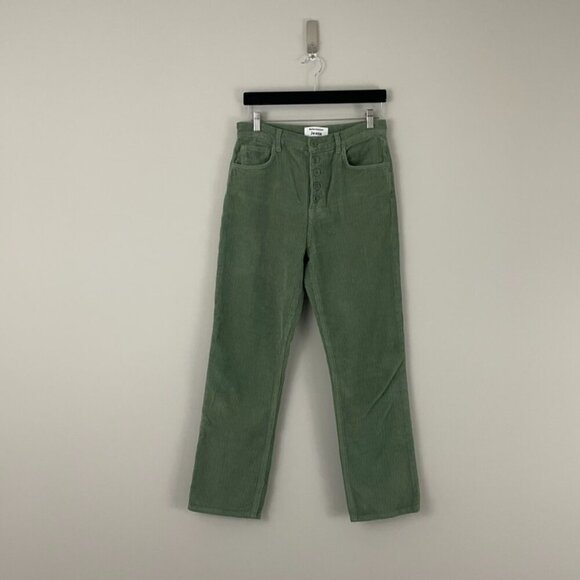 Reformation Cynthia Button Fly High Rise Straight Corduroy Pants Size 28 - Picture 1 of 6